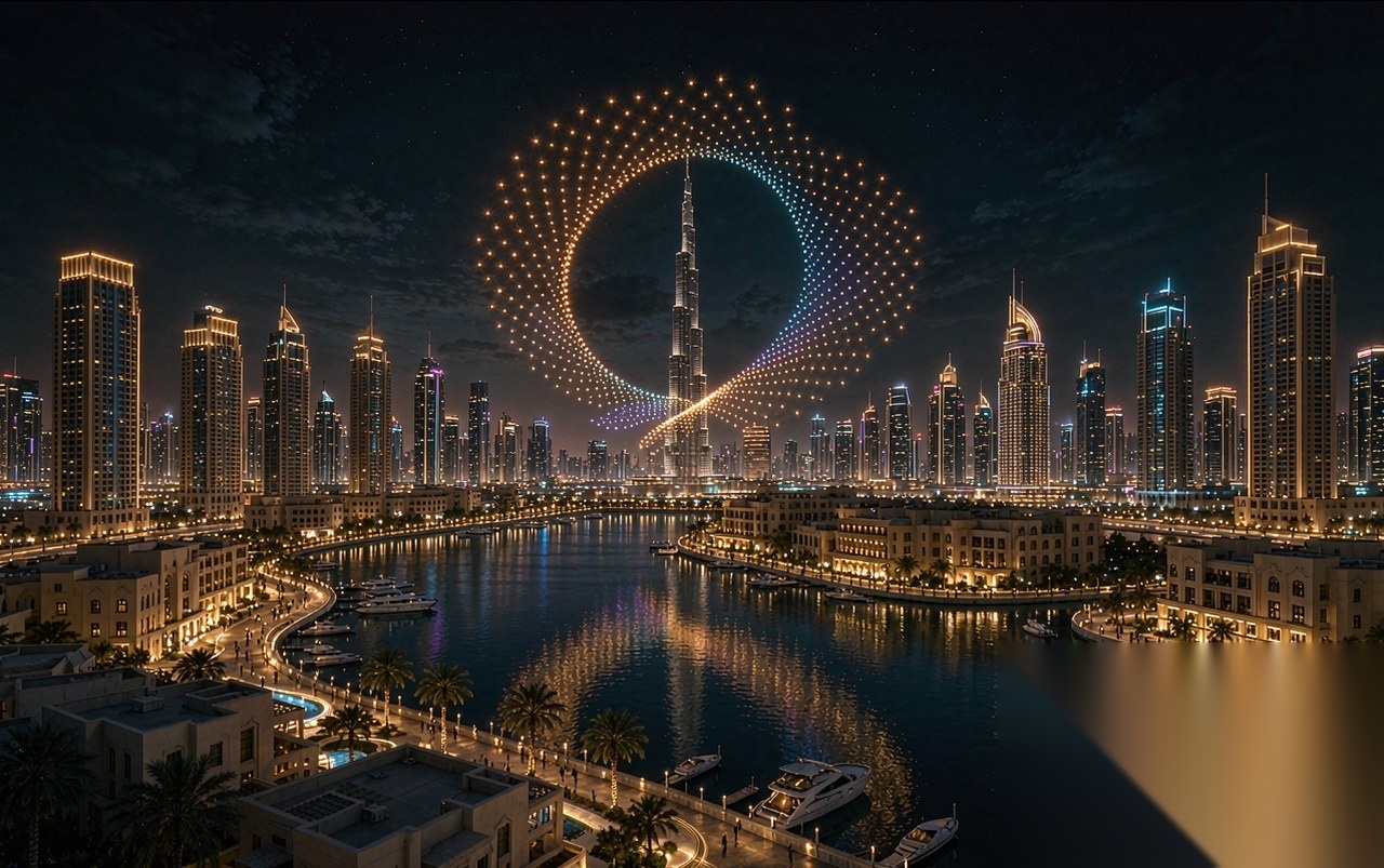 StarFlow drone light show — aerial choreography for premium events and destinations